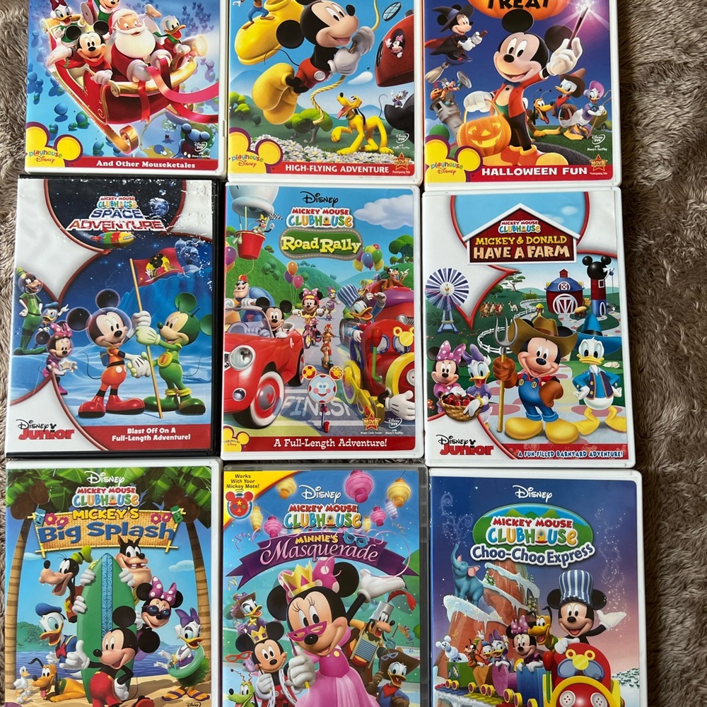 9 Mickey Mouse Clubhouse Dvds